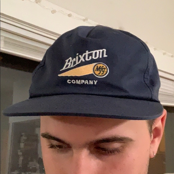 brixton navy hat